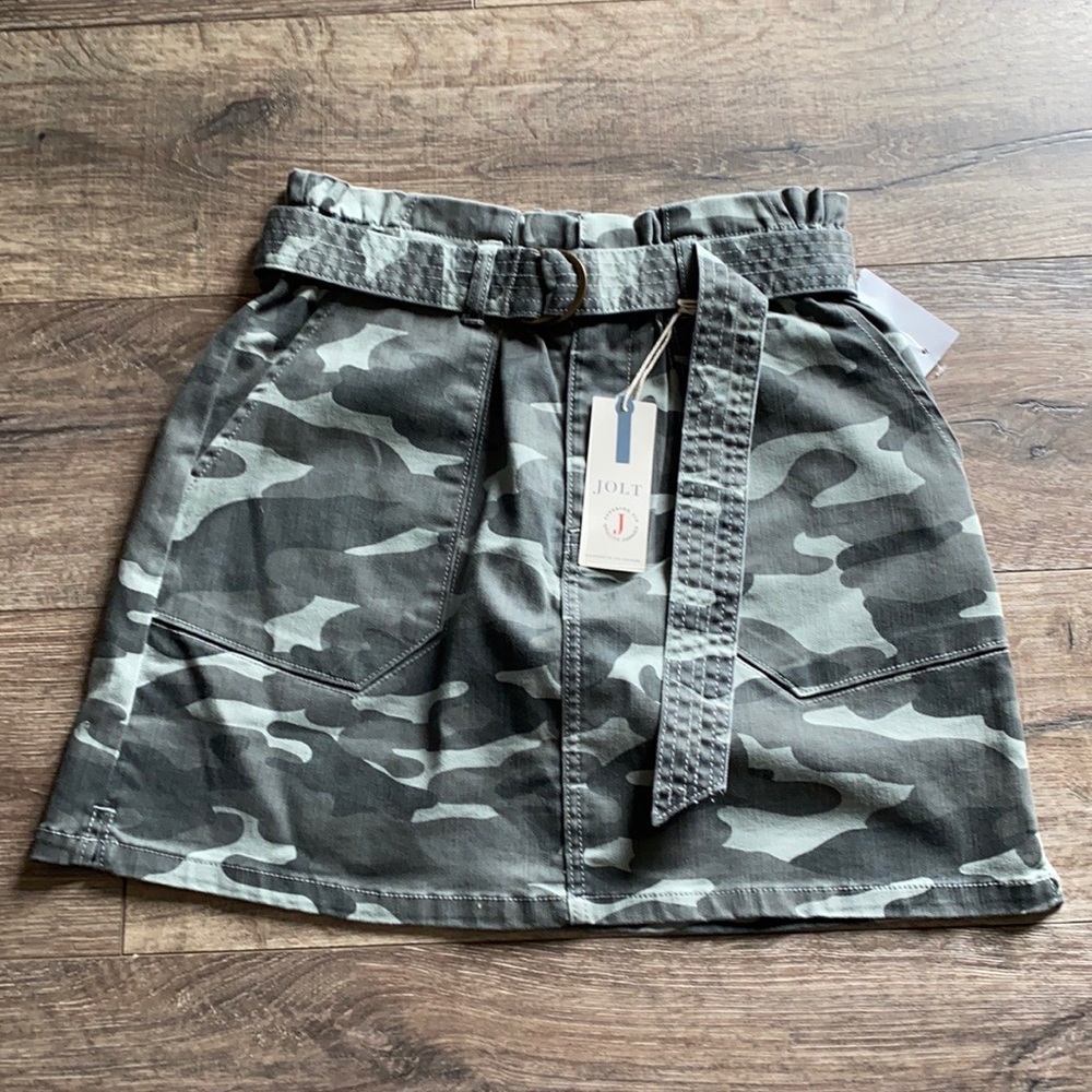 Jolt Camouflage Mini Skirt Size: Small NWT